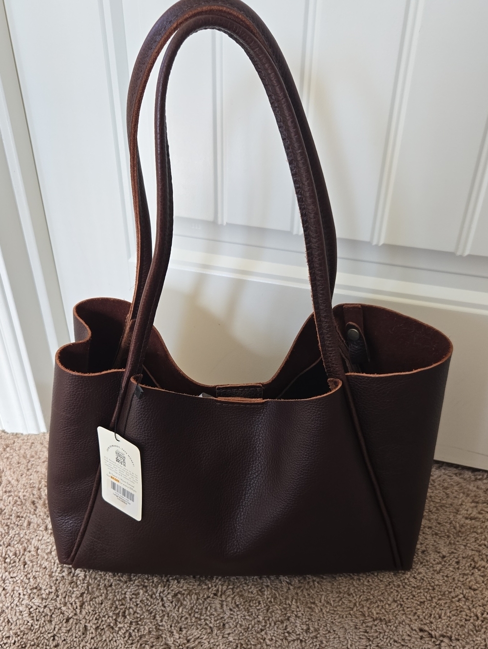 Portland Leather Large Verona-Coldbrew